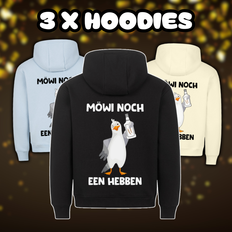 Möwi noch een hebben | 3 x Hoodies - Bundle
