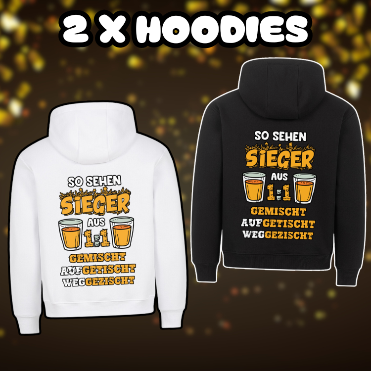 So sehen Sieger aus 2 x Hoodie - Bundle