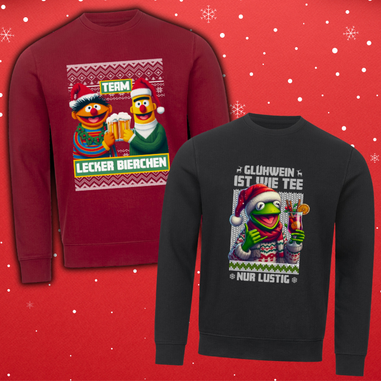 Team Lecker Bierchen Weihnachten & Glühwein ist wie Tee | 2x Sweatshirt Bundle