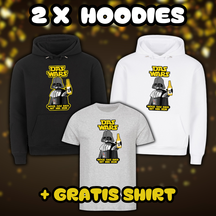 Das Wars | 2 x Hoodie & Shirt - Bundle