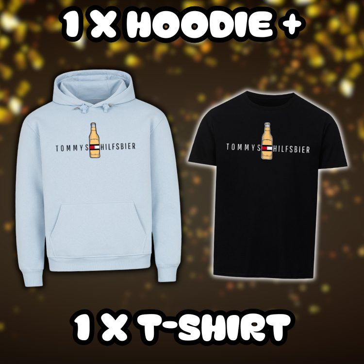 Tommys Hilfsbier | Hoodie + T-Shirt - Bundle