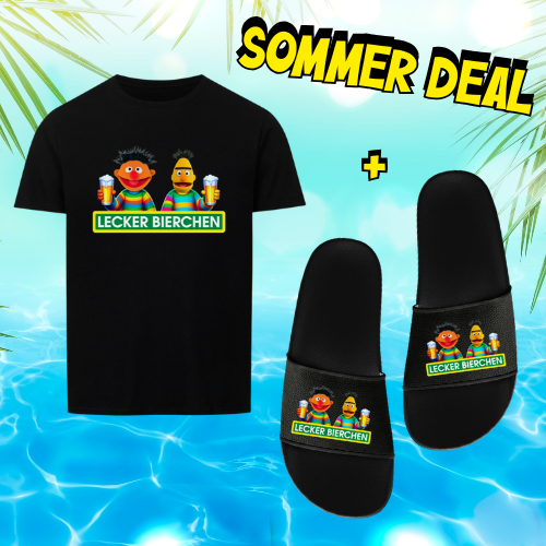 Lecker Bierchen | FUN Shirt Unisex + Badelatschen