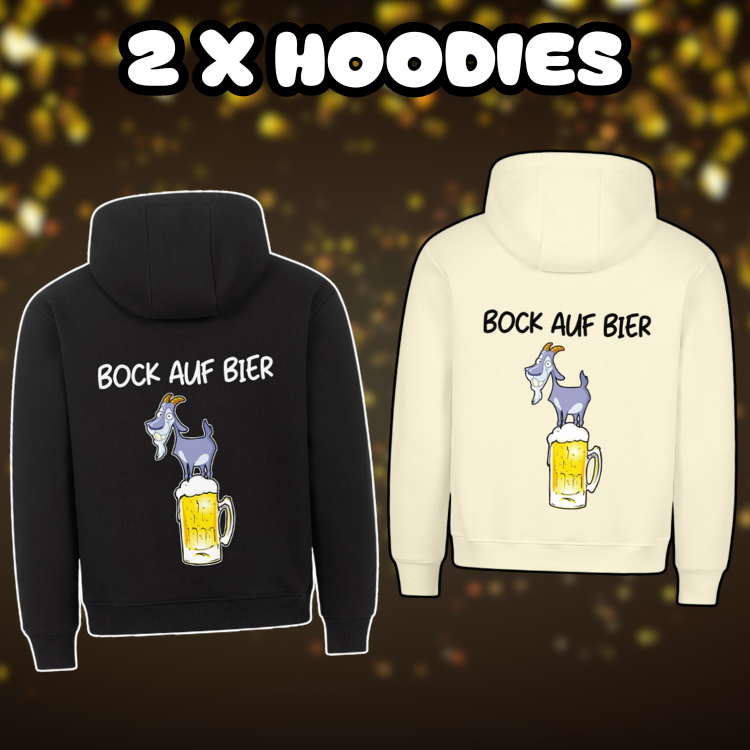 Bock auf Bier | 2 x Hoodie - Bundle