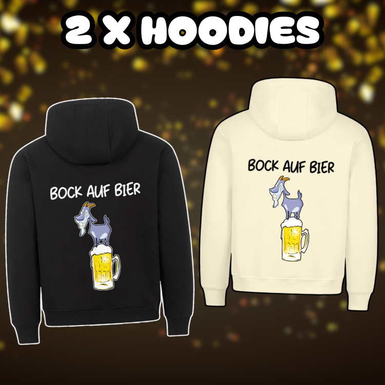 Bock auf Bier 2 x Hoodie - Bundle