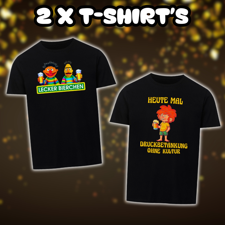 2 x T-Shirt's Sauf Pack | Bundle