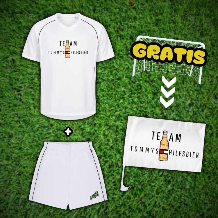 Fußball Fan Outfit | Team Tommys Hilfsbier - Bundle