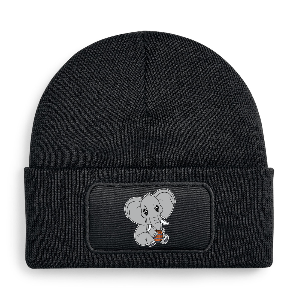 Elefanten mit einem Fass Bier | Beanie