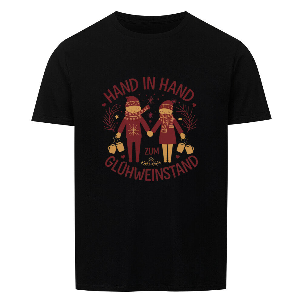 Hand in Hand zum Glühweinstand Shirt Schwarz