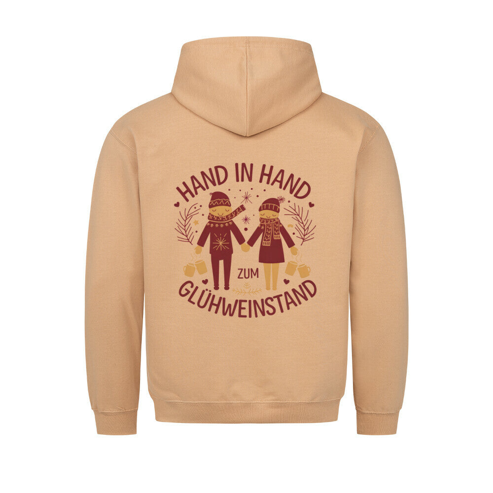 Hand in Hand zum Glühweinstand Hoodie Honig