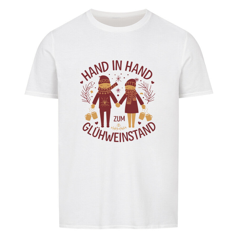 Hand in Hand zum Glühweinstand Shirt Weiß