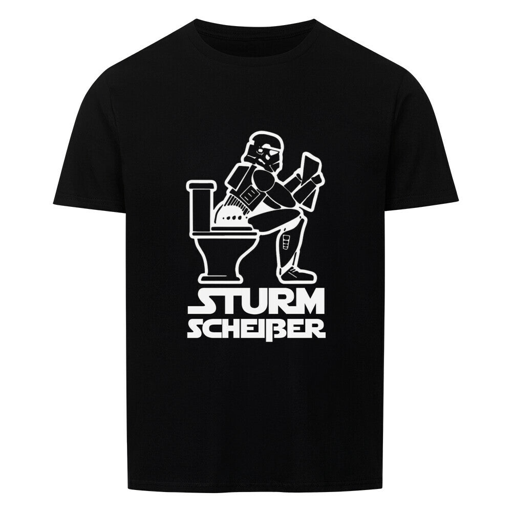 Sturm Scheisser Shirt in Schwarz