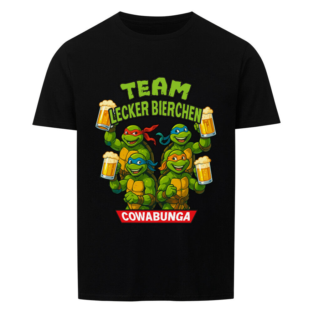 Team Lecker Bierchen Cowabunga Shirt Schwarz