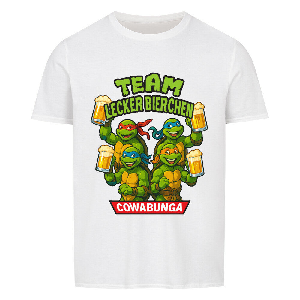 Team Lecker Bierchen Cowabunga Shirt Weiss