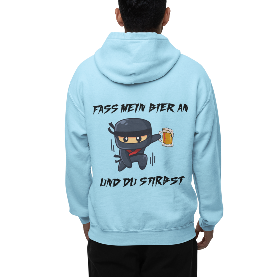 Fass mein Bier an Ninja Rückendruck | Hoodie
