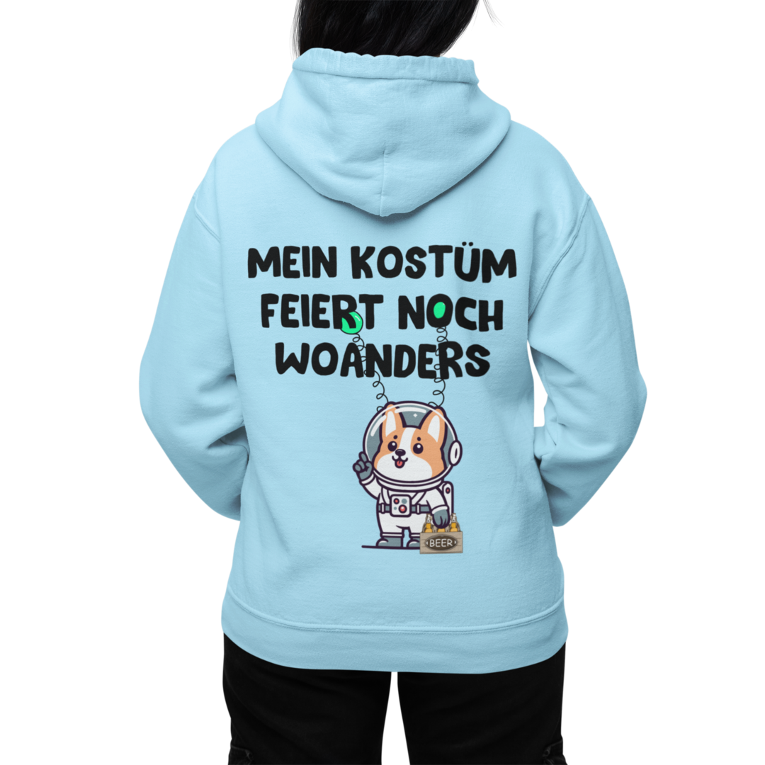 Mein Kostüm feiert noch woanders - Hoodie Rückendruck