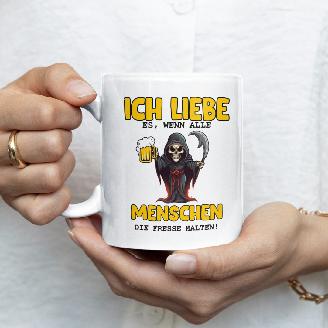 Ich liebe es, wenn alle Menschen - Becher