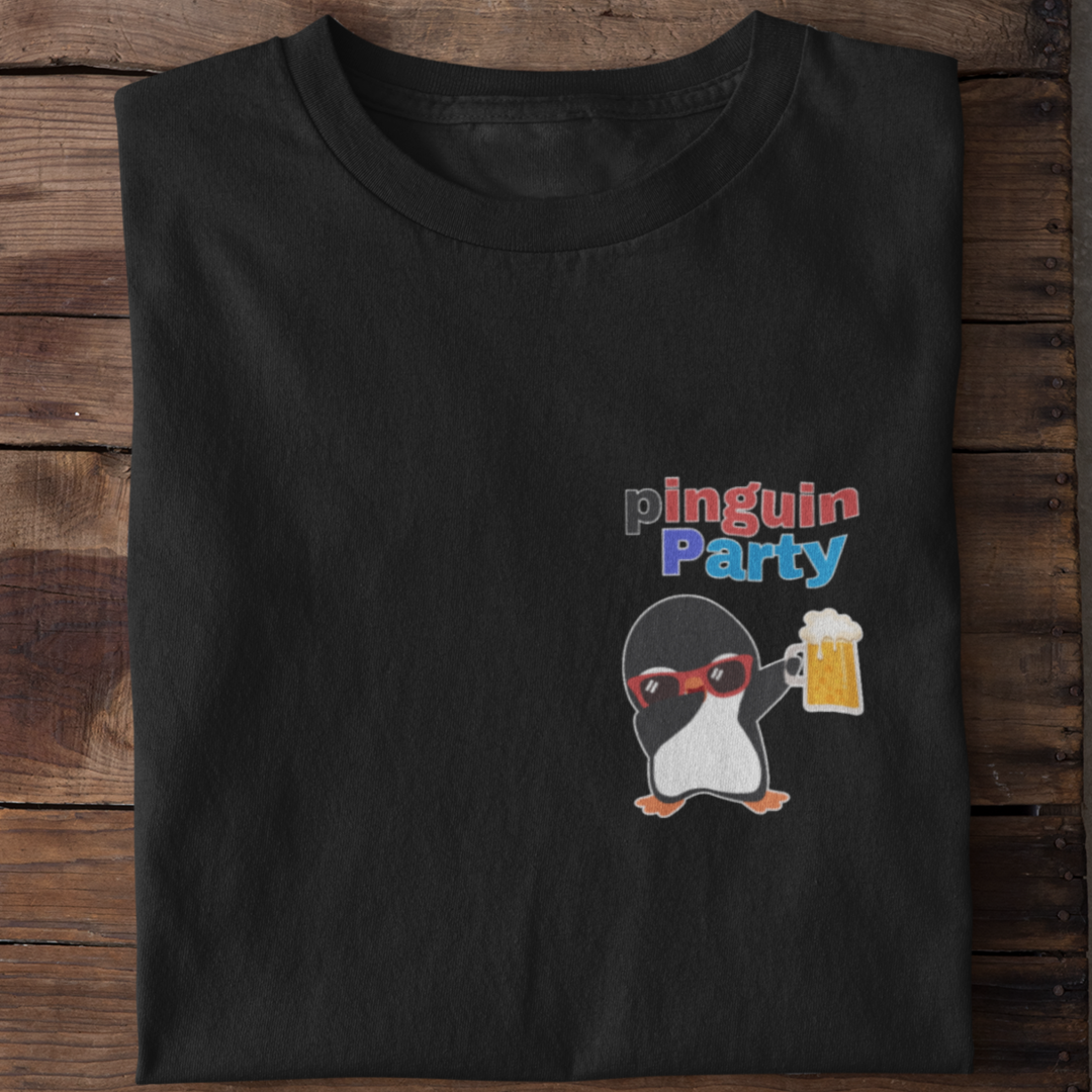 Pinguin Party Brustdruck | Organic Shirt