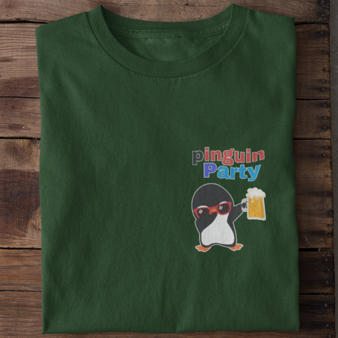 Pinguin Party Brustdruck | Organic Shirt