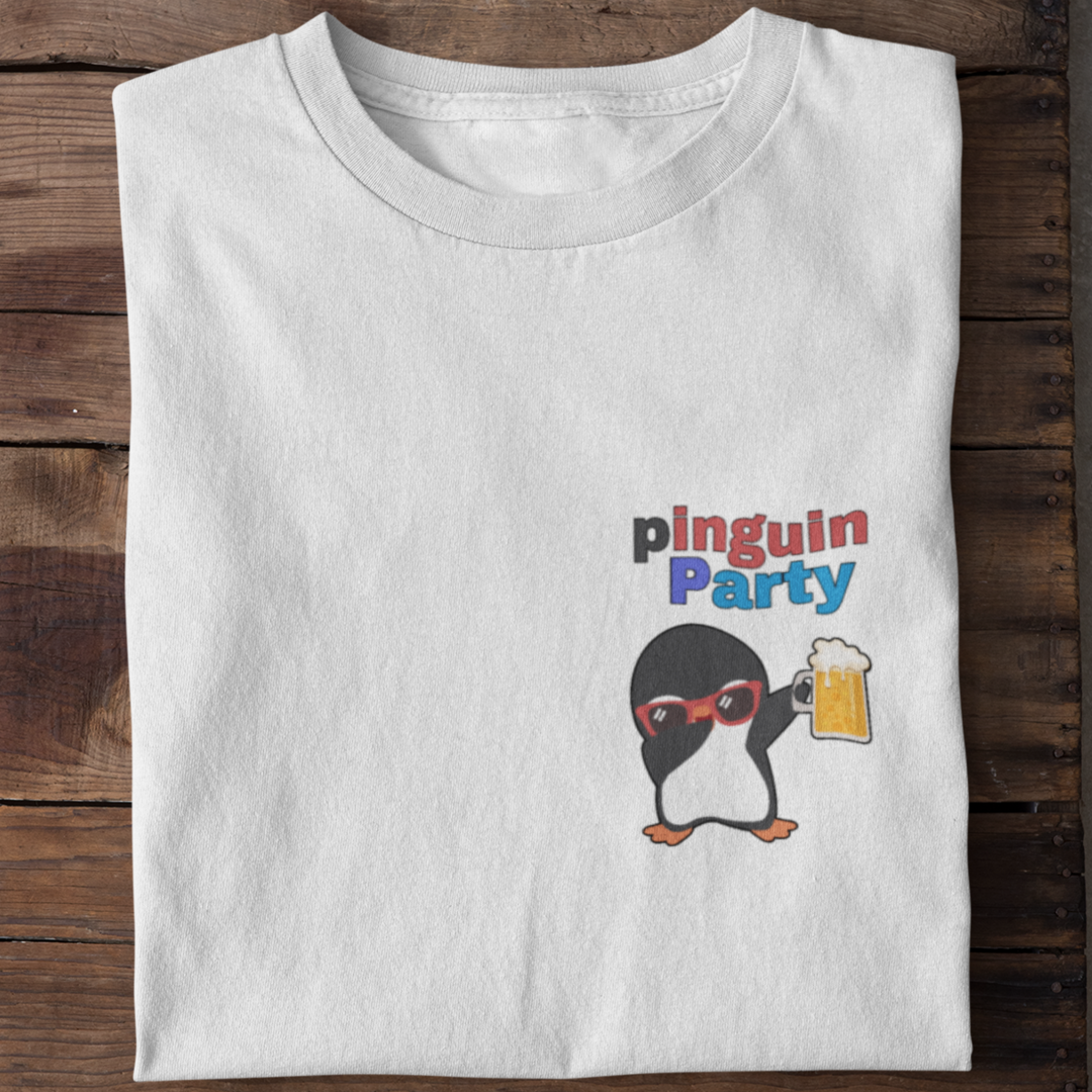 Pinguin Party Brustdruck | Organic Shirt