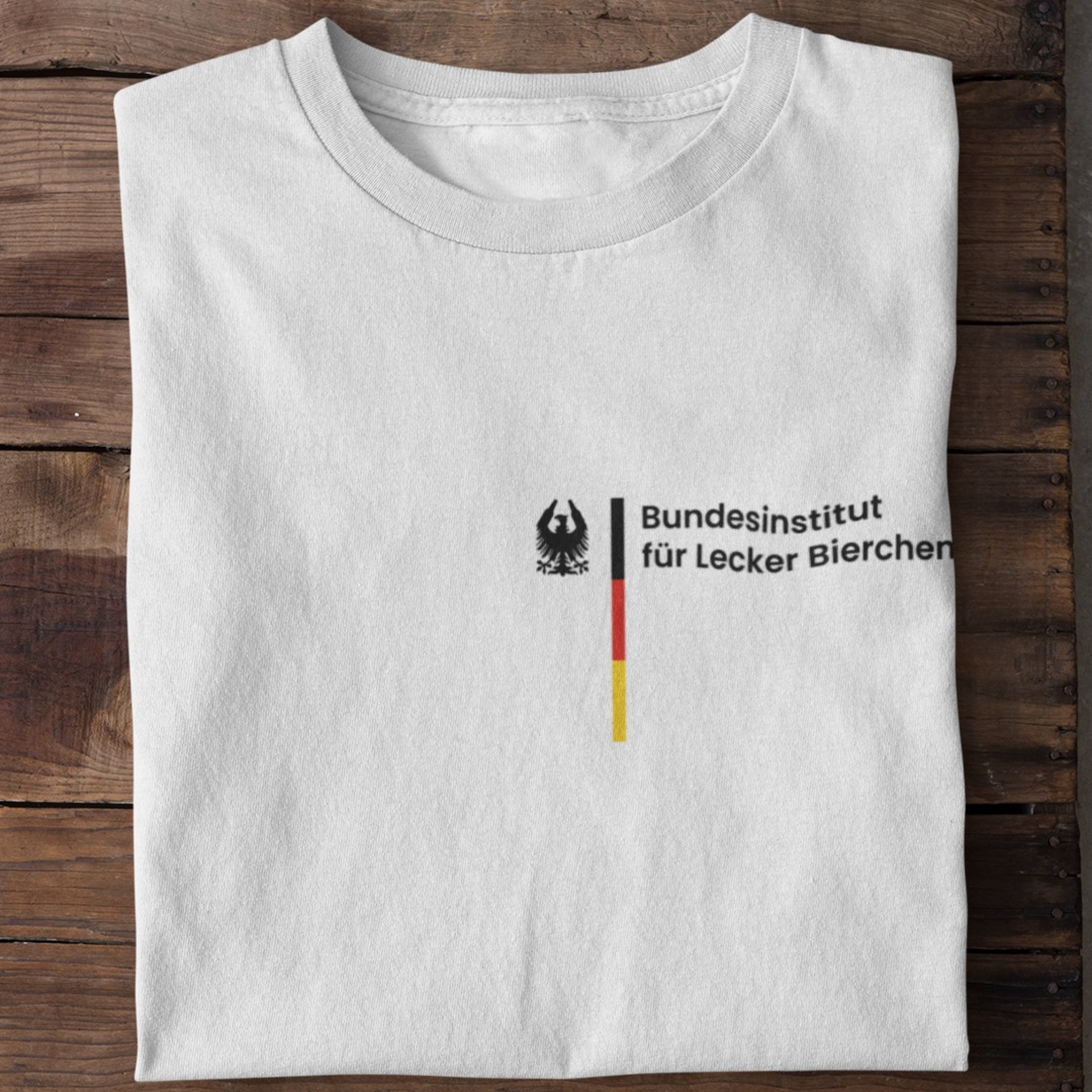Bundesinstitut für Lecker Bierchen Brustdruck | Basic Shirt Unisex