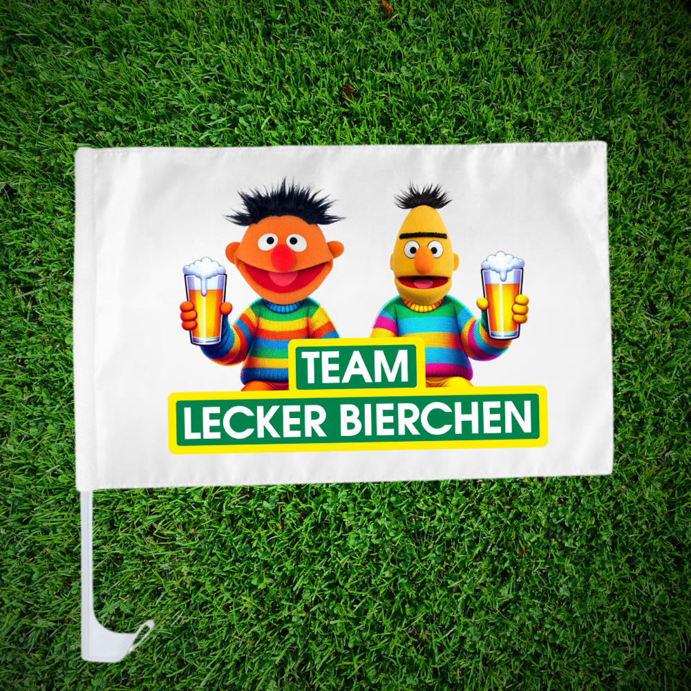Team Lecker Bierchen | Autoflagge