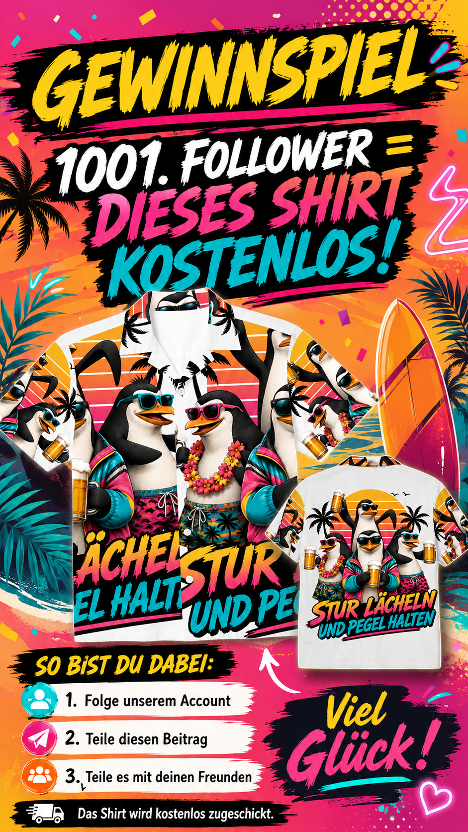 Gewinnspiel Verlosung Megatoon 1001 Follower