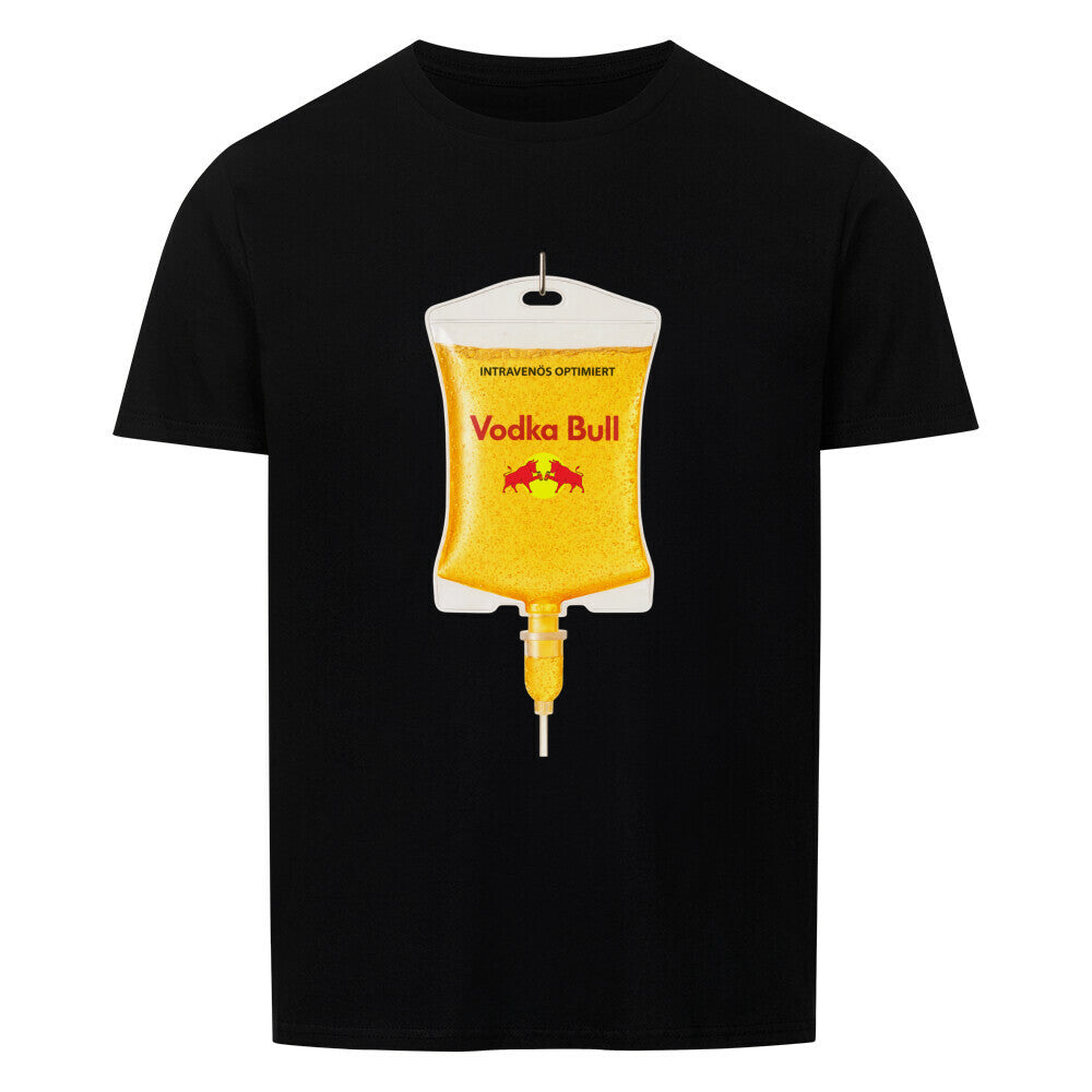 Intravenös Optimiert Vodka Bull Shirt in Schwarz