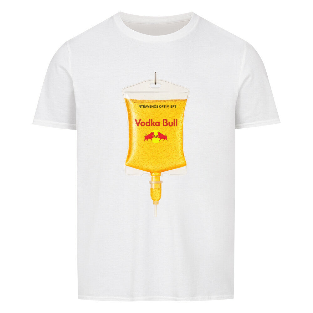 Intravenös Optimiert Vodka Bull Shirt in Weiss
