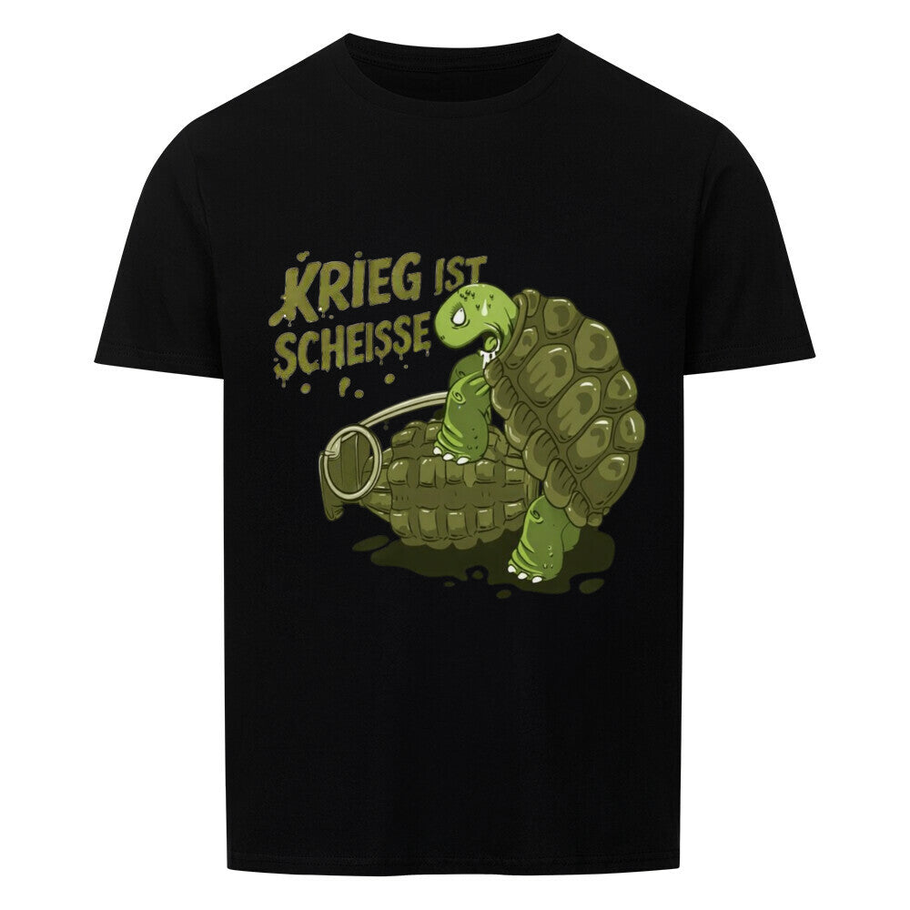 Krieg ist Scheisse Shirt in Schwarz