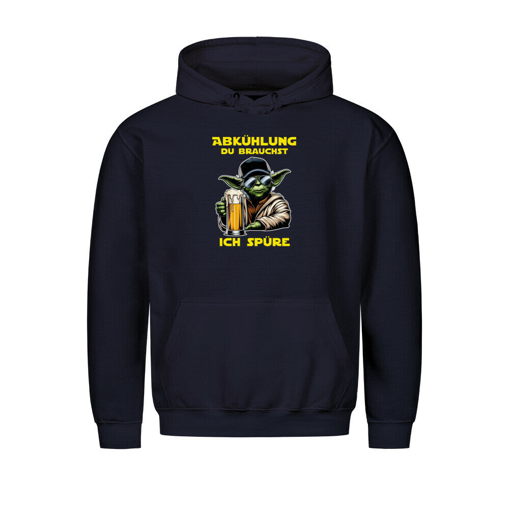 Sauf_Hoodie_-_Abkuehlung_du_brauchst_ich_spuere Navy Blau