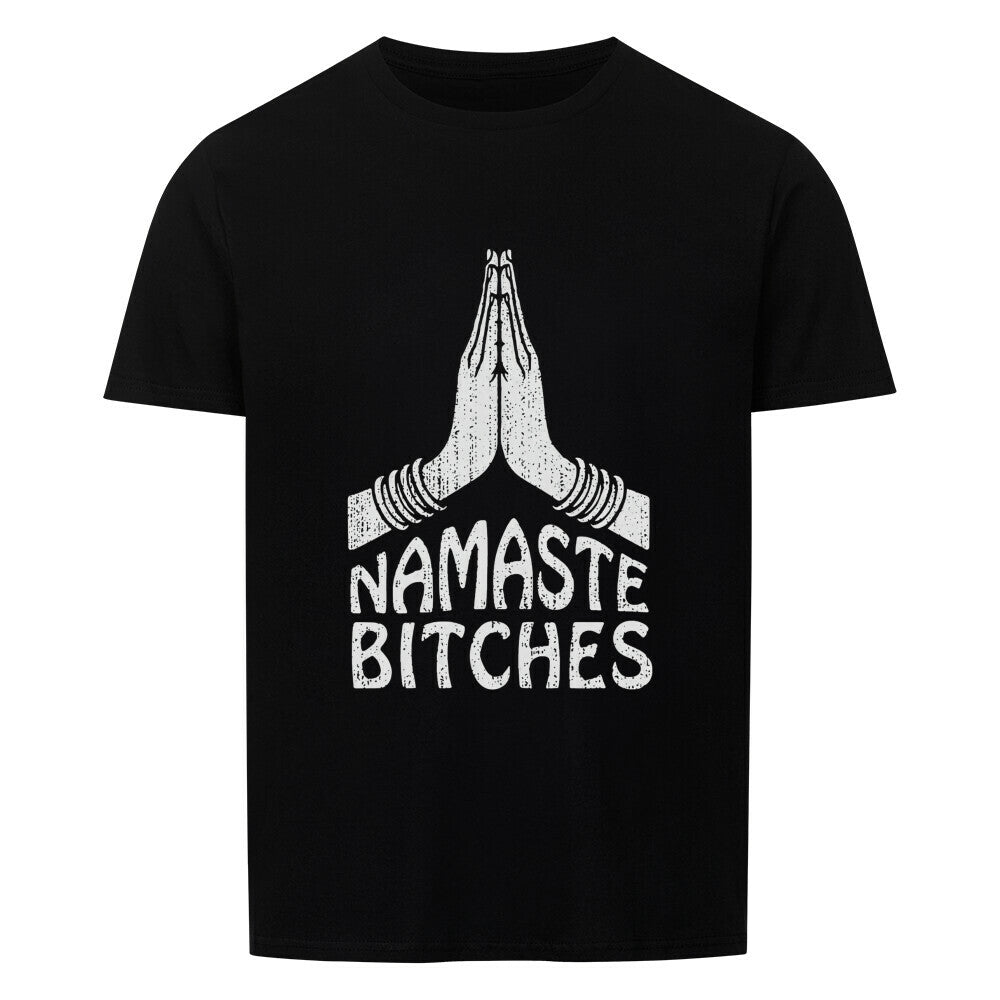 Namaste Bitches Shirt in Schwarz