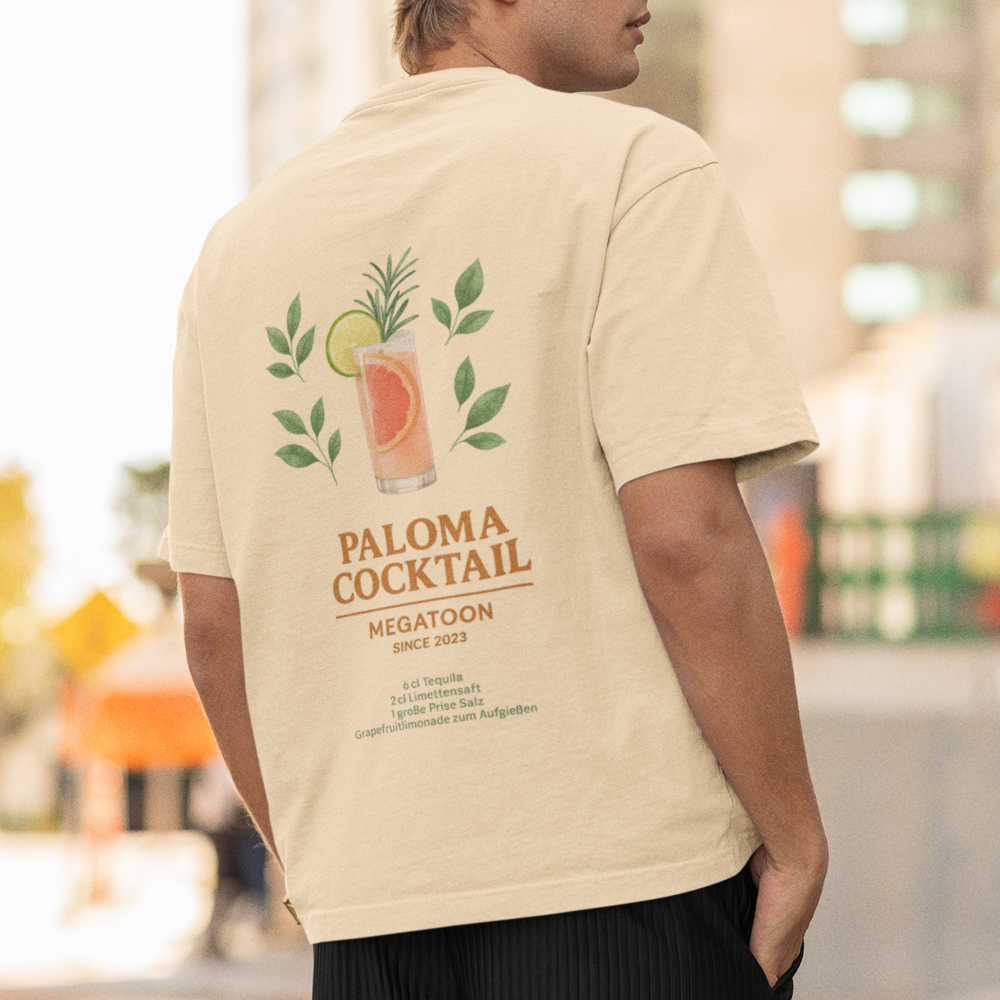 Paloma Cocktail Oversize Shirt Beige