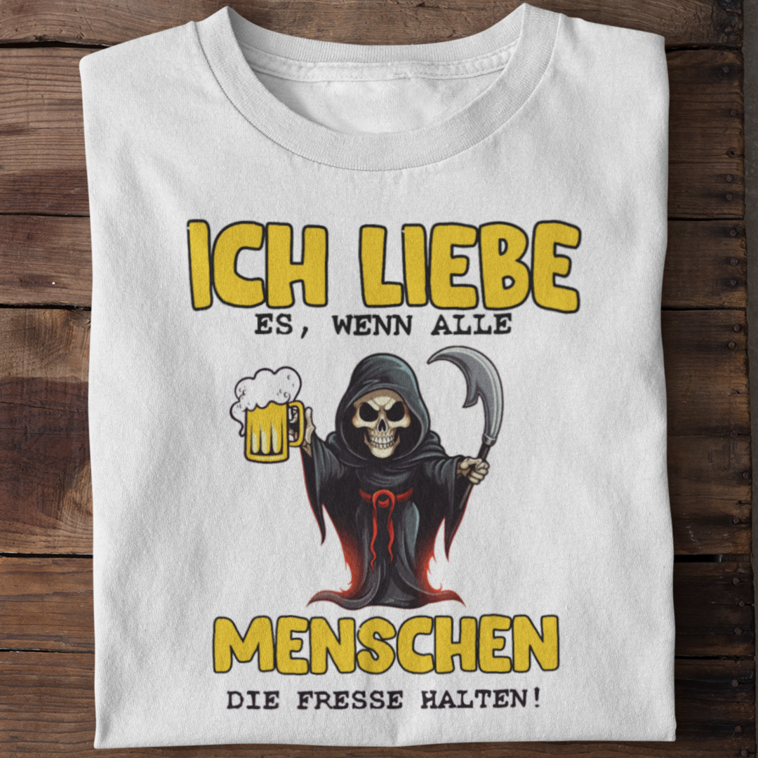 Ich liebe es, wenn alle Menschen | Organic Shirt