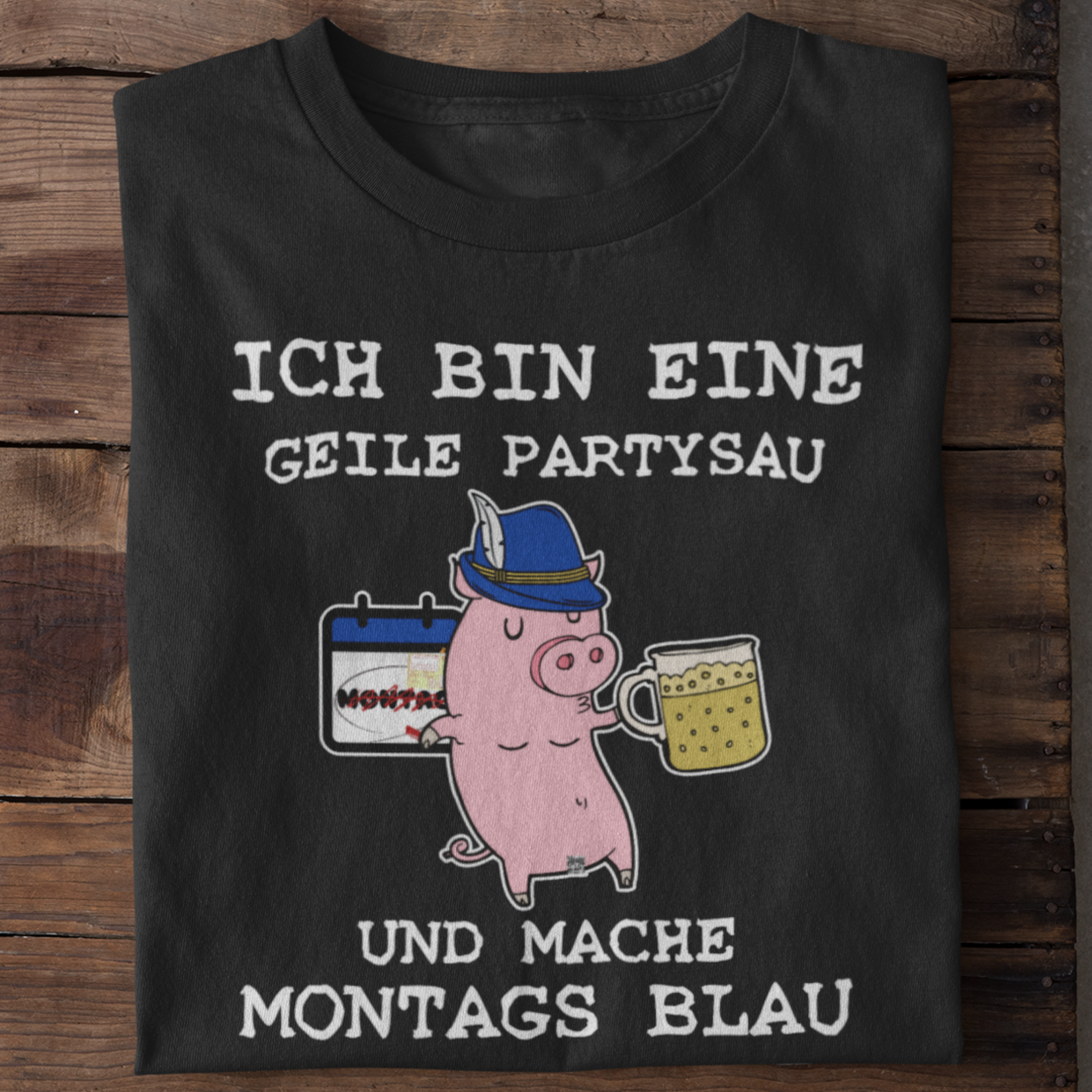 Ich bin eine geile Partysau | Organic Shirt