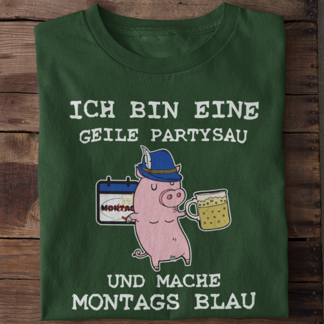 Ich bin eine geile Partysau | Organic Shirt