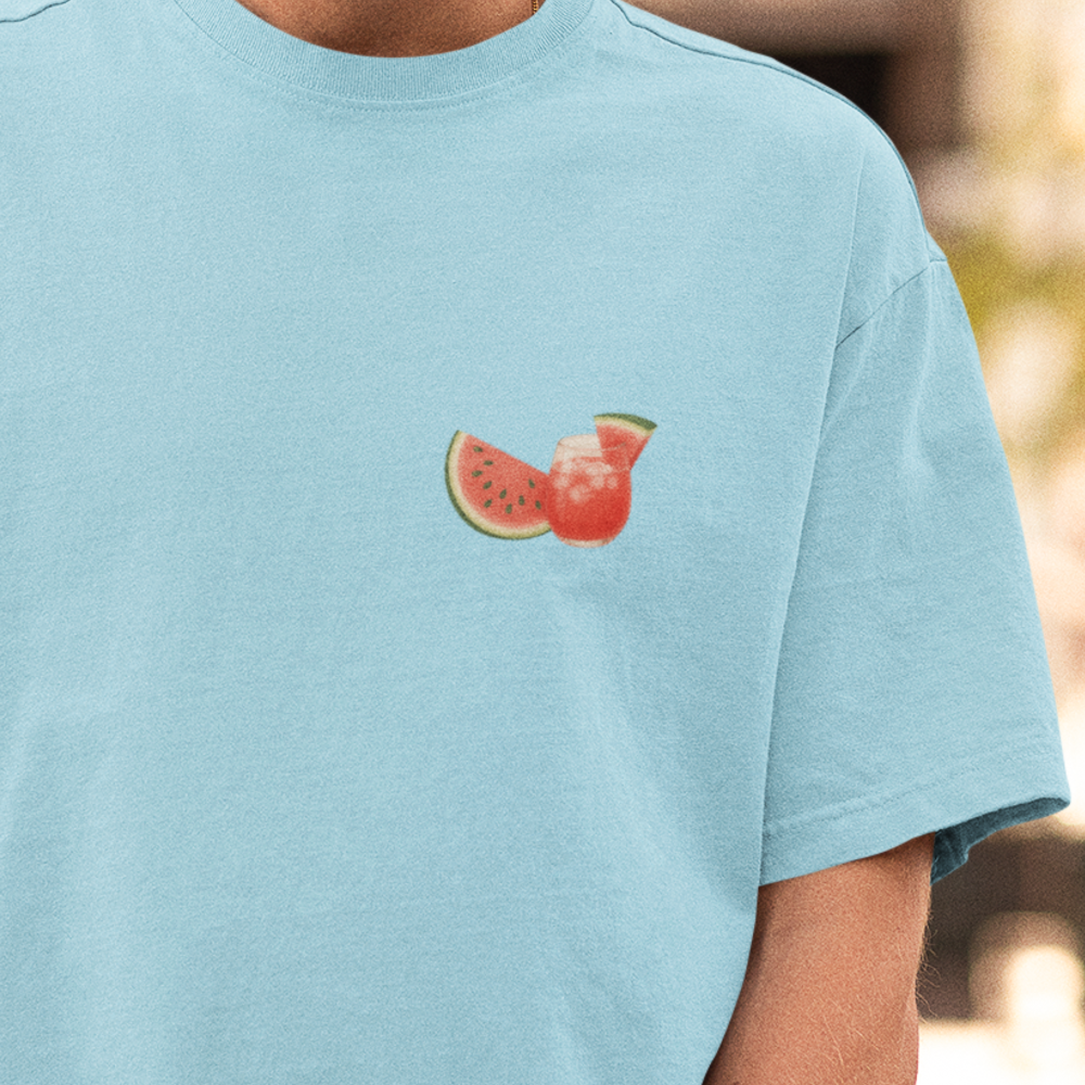 Watermelon Man I Brust und Rückendruck | Premium Oversize Shirt Unisex