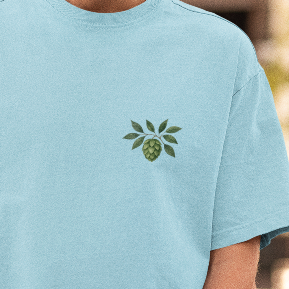 Hopfenliebe I Brust und Rückendruck | Premium Oversize Shirt Unisex